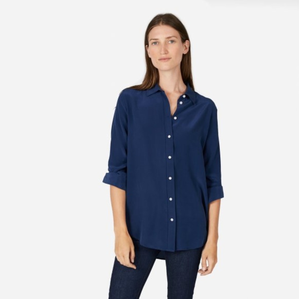 Everlane Relaxed Silk Blouse
